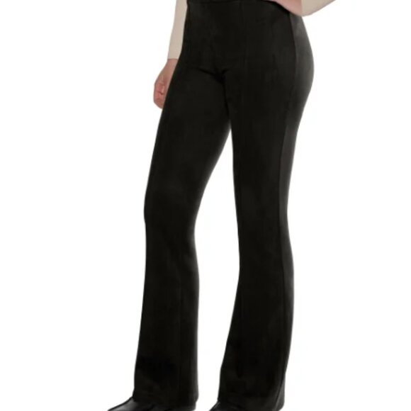 NWT Matty M Womens Bootcut Faux Suede Pull On Pants Multicolor L-2XL $60 11HL285 - Picture 3 of 9